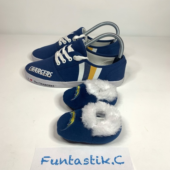 Chargers The Bradford Exchange NFL Womens Sz 6.5 & Mini Collectible shoes BUNDLE - Picture 6 of 16